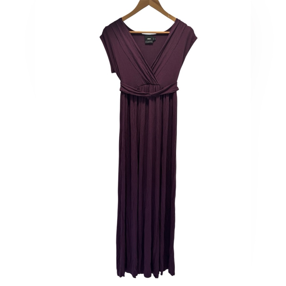 ASOS maternity Deep Purple Maxi Dress size 6